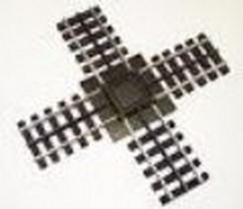 Gargraves 122 O Gauge 3 Rail Phantom Stainless 90 Degree Crossover