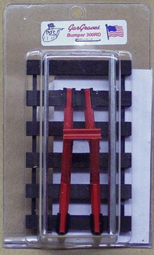 Gargraves 300-RD O Gauge 3 Rail Red Track Bumper