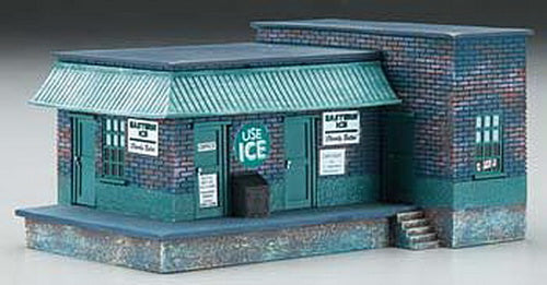 Imex 6150 HO Ice House/Factory Perma-Scene Assembled Building