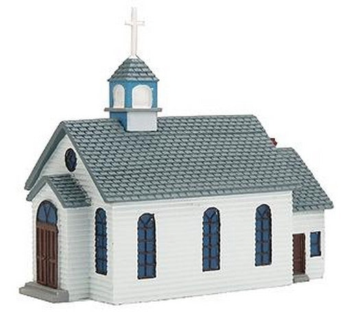 Imex 6303 1:160 Scale White & Gray 1st Street Church Assembled
