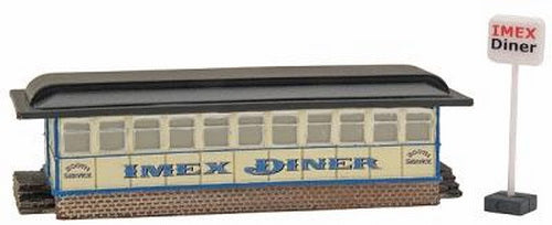 Imex 6304 N Scale Perma-Scenes Diner w/Sign Assembled Building