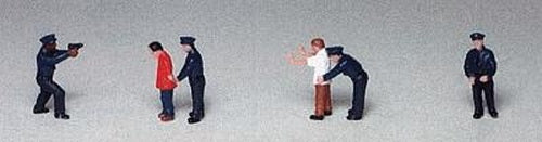 Life Like 1630 HO Scenemaster Police Officers Figure Set
