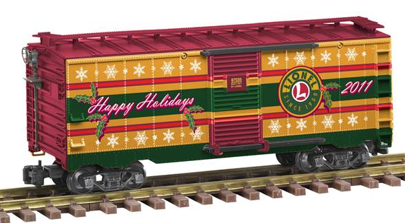 Lionel 8-87035 G Scale 2011 Happy Holidays Boxcar