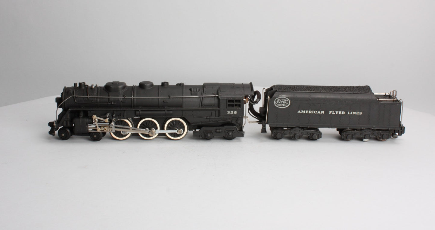 American Flyer 326 Vintage S NYC 4-6-4 Diecast Steam Locomotive & Tender