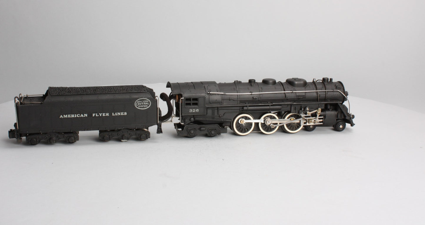 American Flyer 326 Vintage S NYC 4-6-4 Diecast Steam Locomotive & Tender