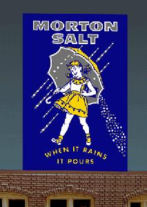 Miller Engineering 6061 HO/O Animated Billboard with Support Kit Morton Salt