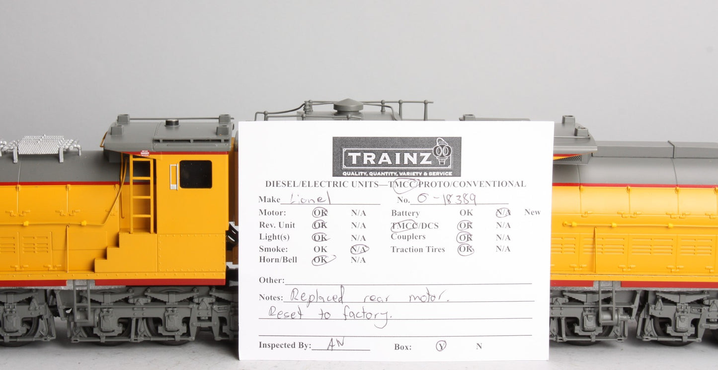 Lionel 6-18389 O Milwaukee Road Bipolar Electric Locomotive #E-1