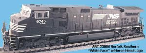 Aristo-Craft 23006 Norfolk Southern Dash-9 Diesel Loco.