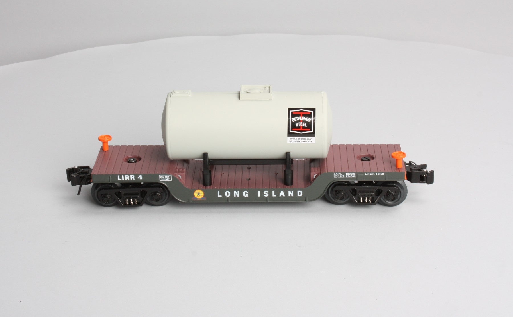 RMT 96511 O Gauge Long Island Depressed-Center Flatcar No. 4 w/Tank