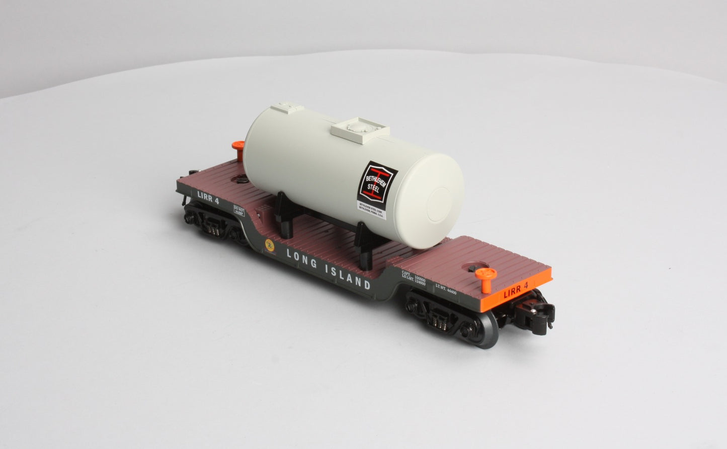 RMT 96511 O Gauge Long Island Depressed-Center Flatcar No. 4 w/Tank