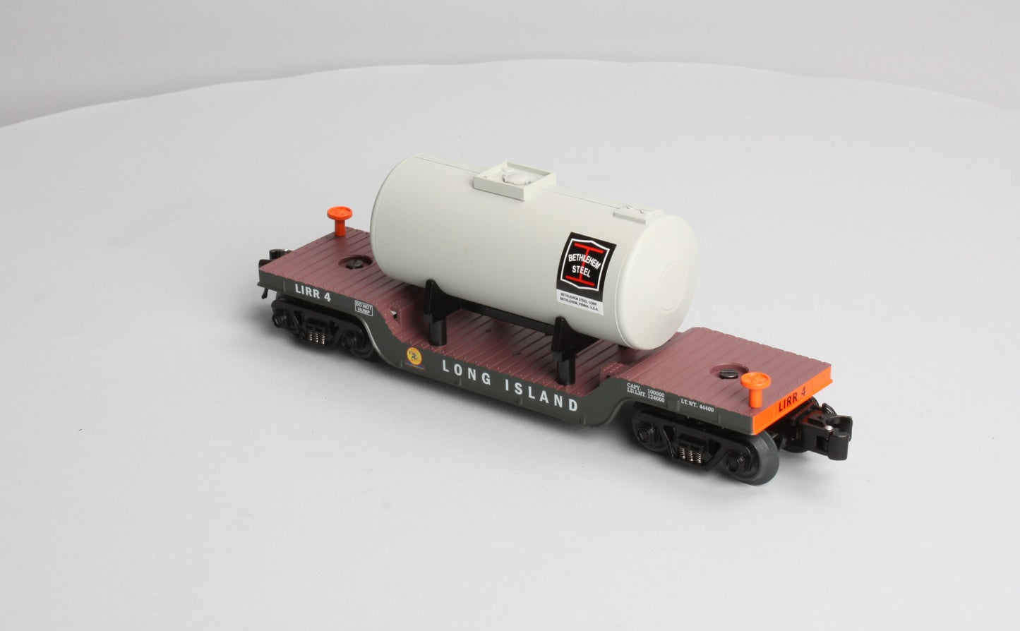 RMT 96511 O Gauge Long Island Depressed-Center Flatcar No. 4 w/Tank