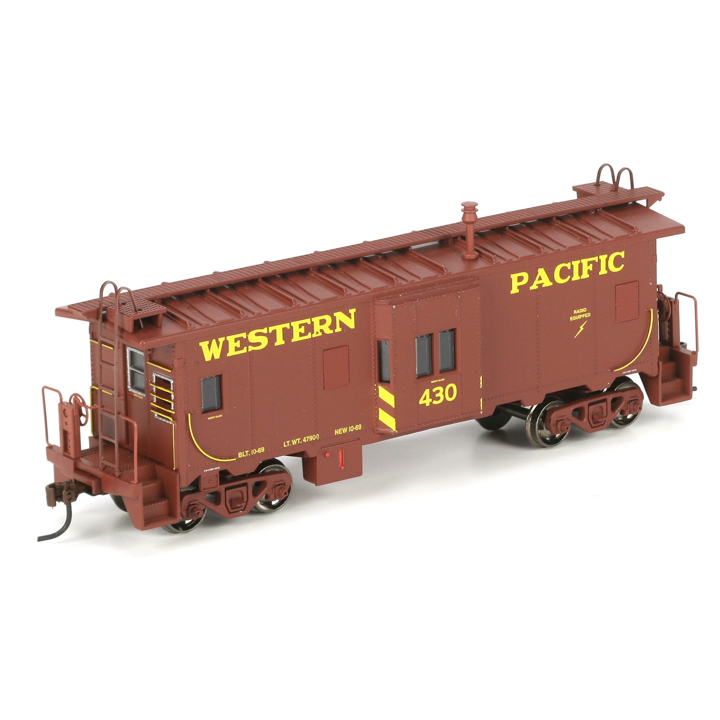 Athearn 74755 HO Western Pacific Bay Window Caboose #430
