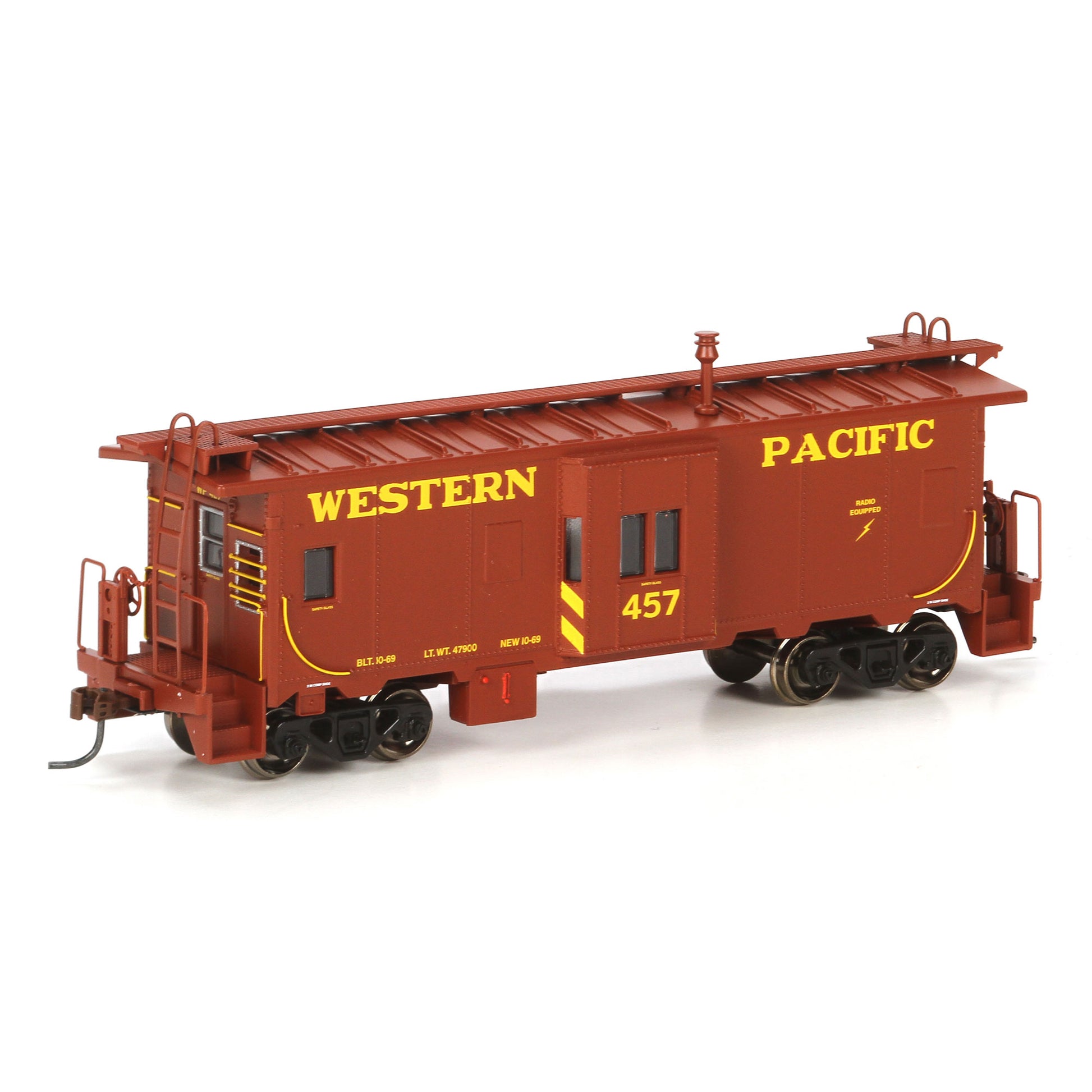 Athearn 74757 HO Western Pacific Bay Window Caboose #457