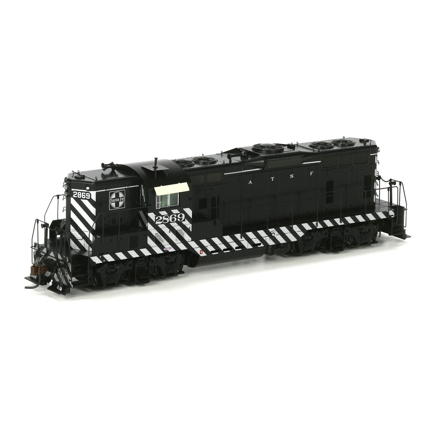 Athearn G62632 HO Santa Fe GP7 Zebra Diesel Locomotive w/DCC/Sound #2869