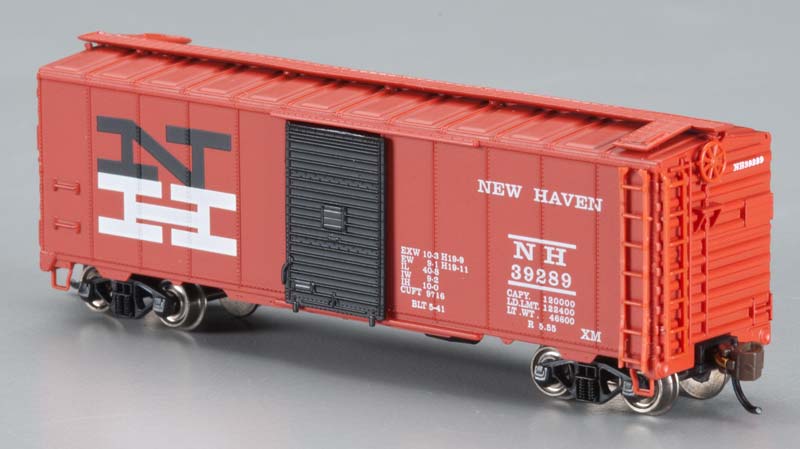 Bachmann 17054 N New Haven AAR 40' Steel Box (Black/Orange) #39289