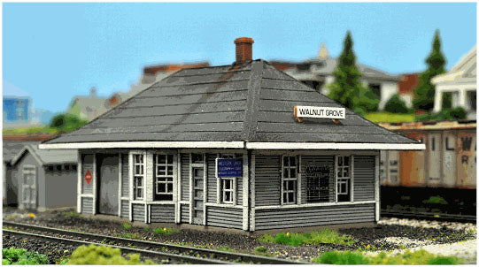 Blair Line 1004 N Walnut Grove Depot Laser-Cut Building Laser-Cut Building Kit