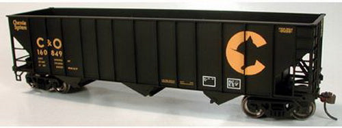 Bowser 40636 HO 100-Ton Hopper, C&O/CHSY #160858
