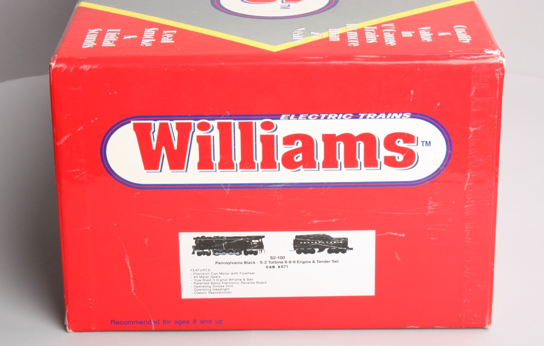 Williams 40499 PRR 6-8-6 S-2 Turbine Steam Locomotive & Tender #671