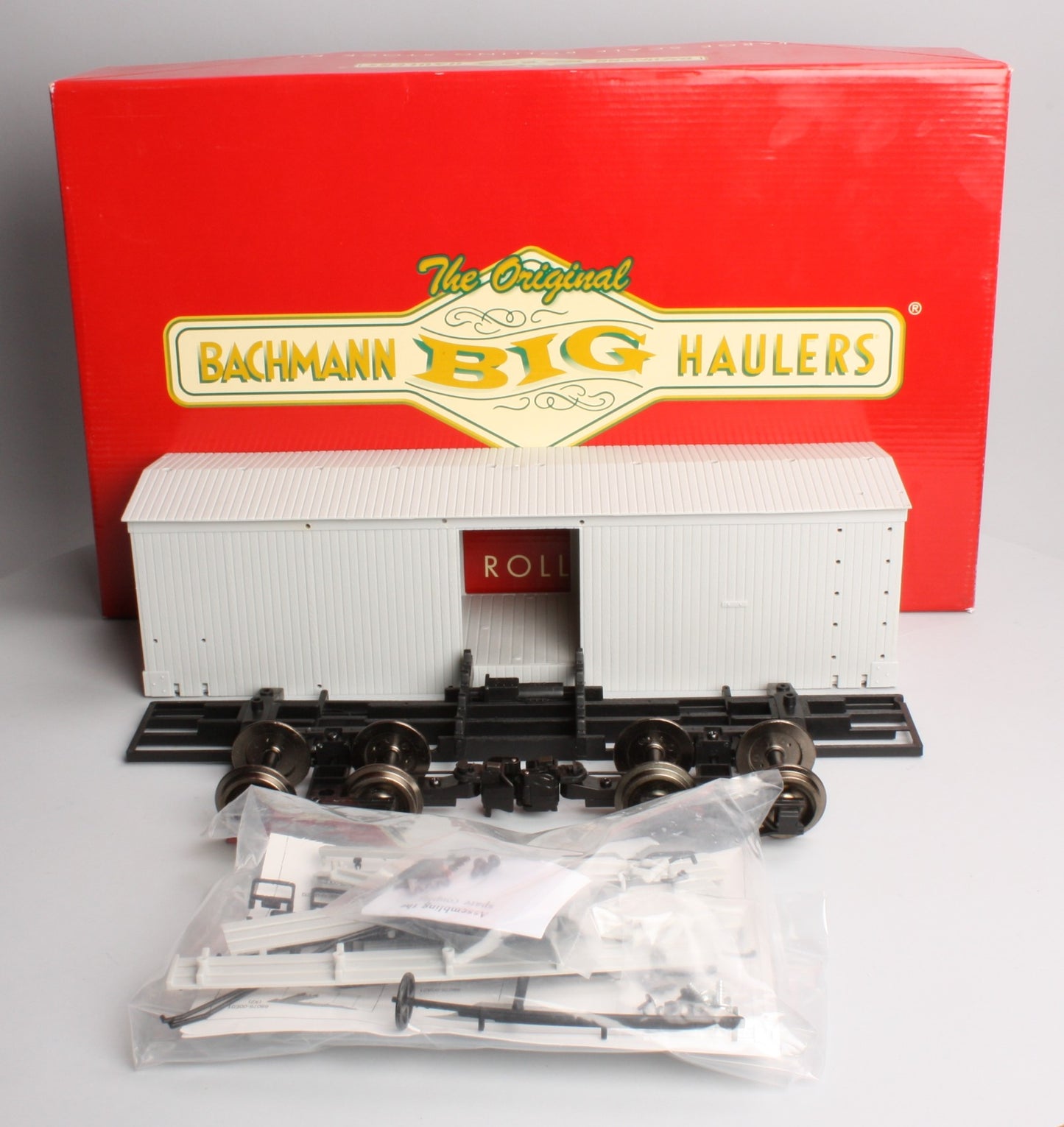 Bachmann 98911 G Scale Boxcar Kit - Metal Wheels