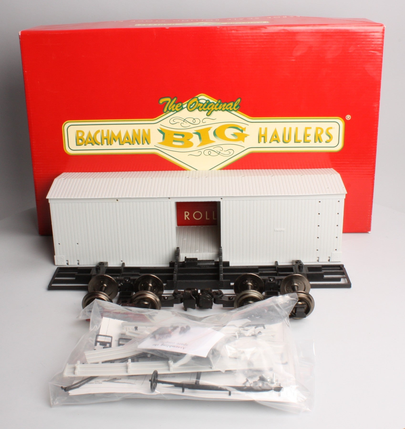 Bachmann 98911 G Scale Boxcar Kit - Metal Wheels
