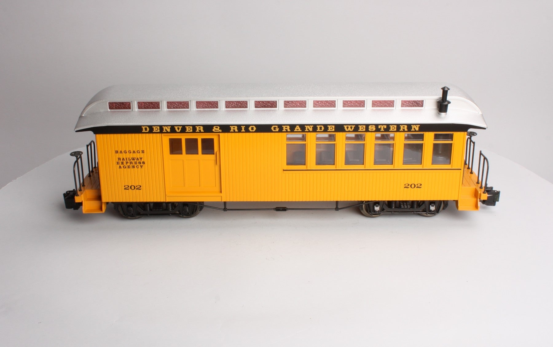 Bachmann 89792 G Denver & Rio Grande Western Combine Car - Metal Wheels
