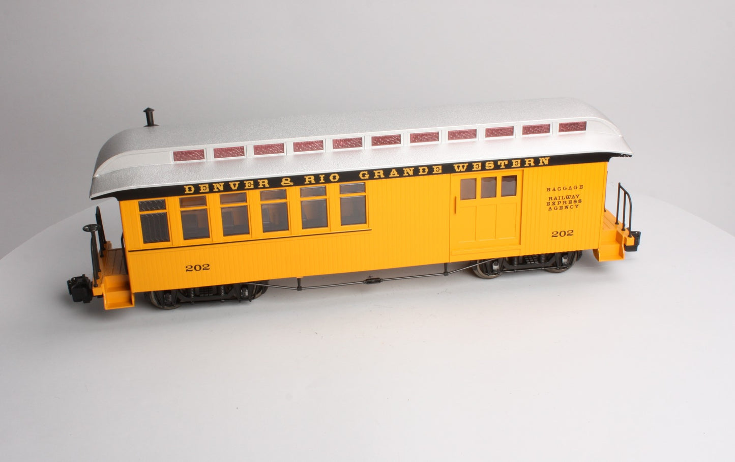 Bachmann 89792 G Denver & Rio Grande Western Combine Car - Metal Wheels