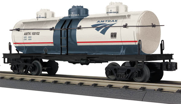 MTH 30-73349 O Gauge Amtrak 3-Dome Tank Car #100102