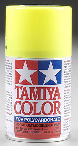 Tamiya 86027 PS-27 Fluorescent Yellow 100 ml Spray Paint Can