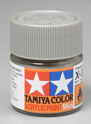 Tamiya 81532 X-32 Titanium Silver Acrylic Mini Paint 10 ml Bottle