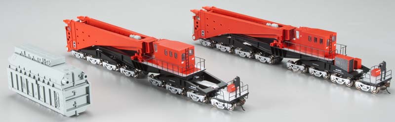 Bachmann 80503 Spectrum Red/Black 380-Ton Schnabel 16-Truck Heavy-Duty Car
