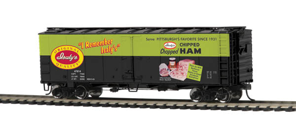 MTH 85-78005 HO Isaly''s 40'' Steel Sided Reefer Car #47814