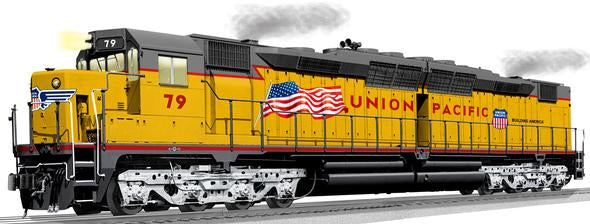 Lionel 6-28390 Union Pacific Non-Powered DD35A Diesel Locomotive #79