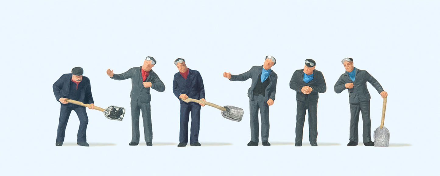 Preiser 10788 HO France Engine Driver and Stoker Figures (Set of 6)