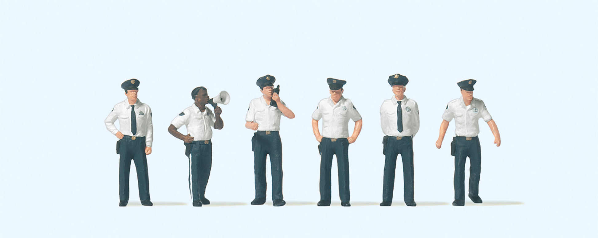 Preiser 10797 HO US City Police Figures (Set of 6)
