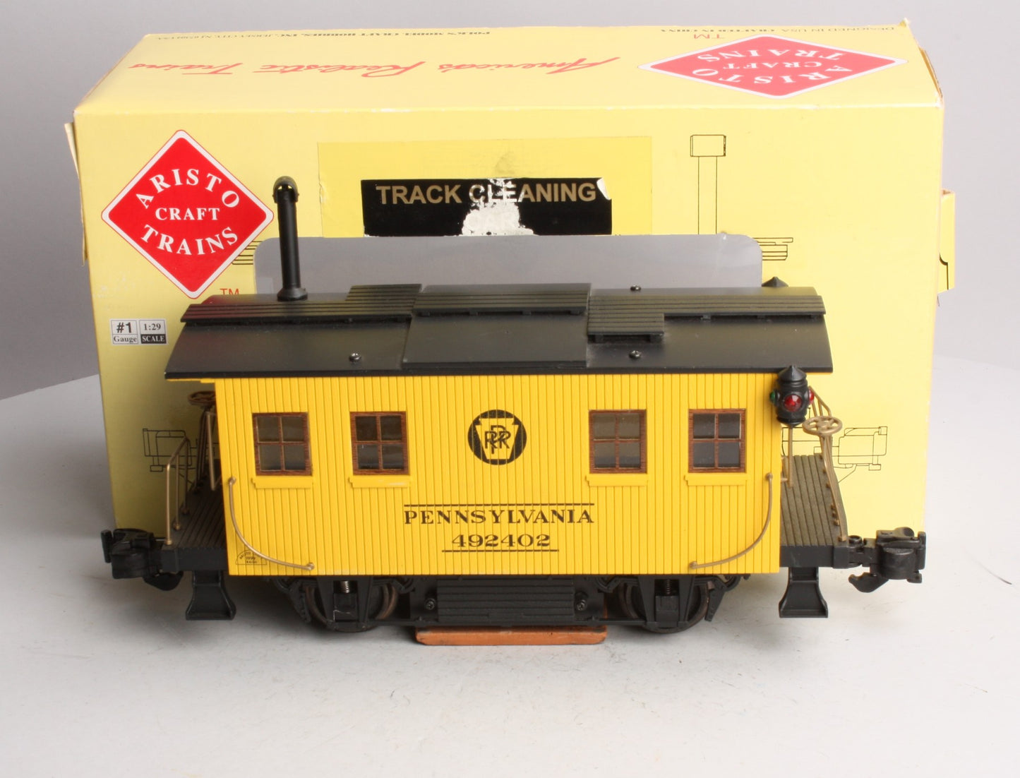 Aristo-Craft ART46951 G Scale Pennsylvania Track Cleaning Caboose #492402