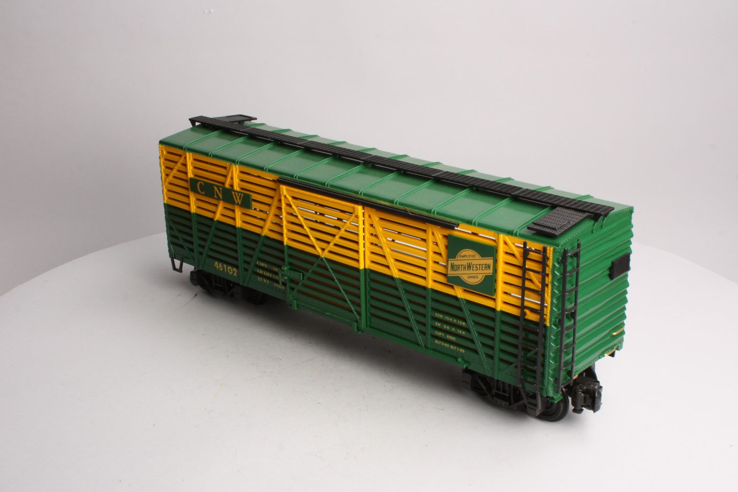 Aristo-Craft 46102 G Scale Chicago and Northwestern Cattle Car