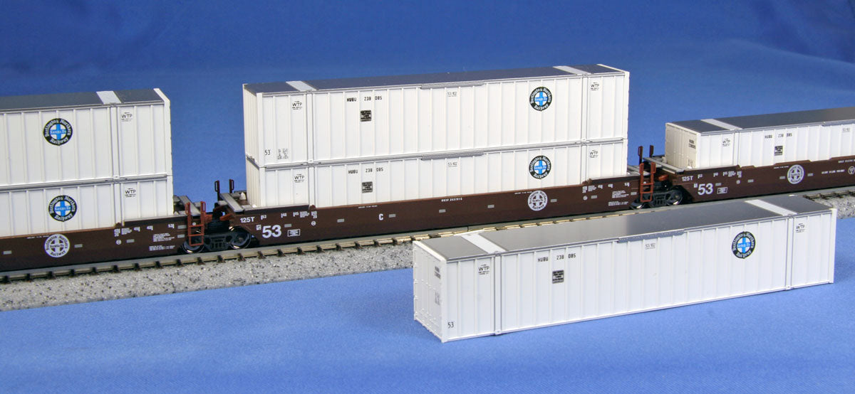 Kato 106-6164 N BNSF Maxi-IV 53' Stack Car #253791 w/BNSF Containers