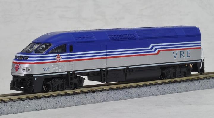 Kato 106-8705 Virginia Railway Express MP36PH N Gauge Diesel Passenger Train Set