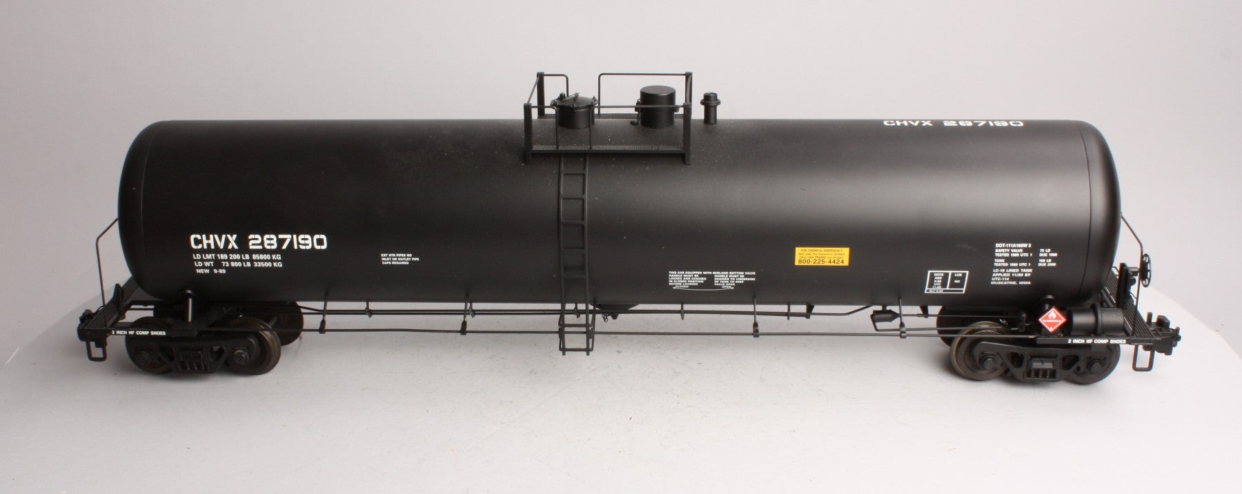 USA Trains R15162 G CHVX Modern Tank Car with Extruded Aluminum Body #287190