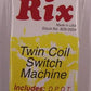 Rix Products 628-0004 Twin Coil Switch Machine With 2 Sets of Contacts