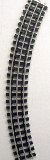 Gargraves 54-201S O Regular Tinplate 54" Curve Plastic Tie Sectional Track