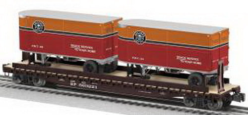 Lionel 6-27065 O Gauge Southern Pacific Flatcar #563221 w/ Piggyback Trailers
