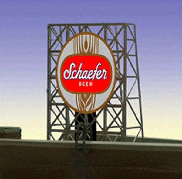 Miller Engineering 338925 N/Z Schaefer Beer Animated Rooftop Billboard Small