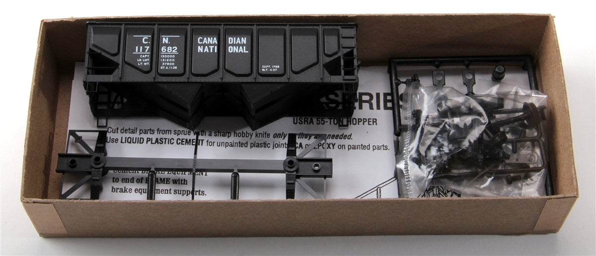 Accurail 28111 HO CN 55-Ton Panel Side Twin Hopper Car Kit