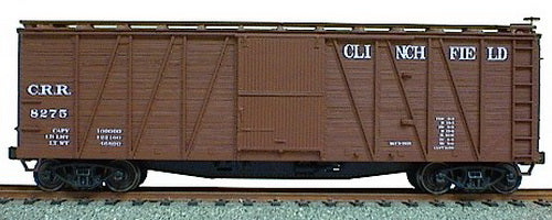 Accurail 43151 HO Clinchfield 40' Wood OB Boxcar Kit #8249 w/Steel Ends