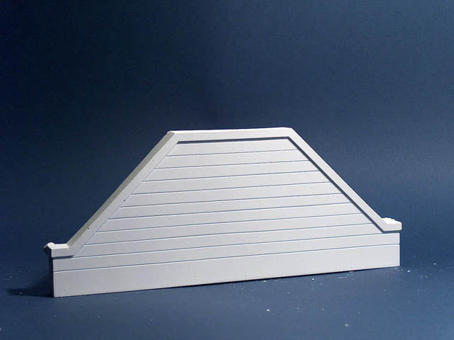 AIM 118 HO Scale White Bridge Abutments Poured Concrete (Pack of 2)