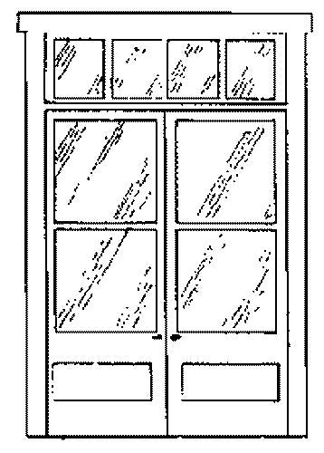 Alexander Scale 2406 HO Double Entry Door (Pack of 2)