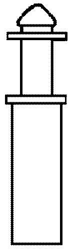 Alexander Scale 2703 HO Smoke Jack (Pack of 4)
