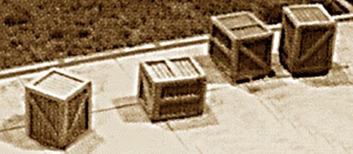 Alloy Forms 8085 HO Wooden Crate Loads (12)