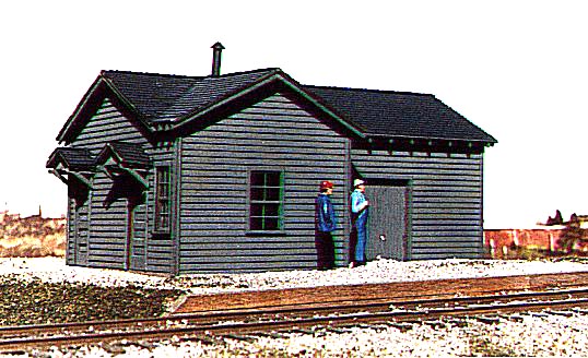 American Model Builders 124 Laser Art Illinois Central Depot HO Building Kit